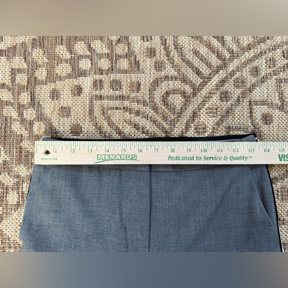 Zara Gray Plaid Trousers with Black and White Side Stripe - Picture 10 of 13